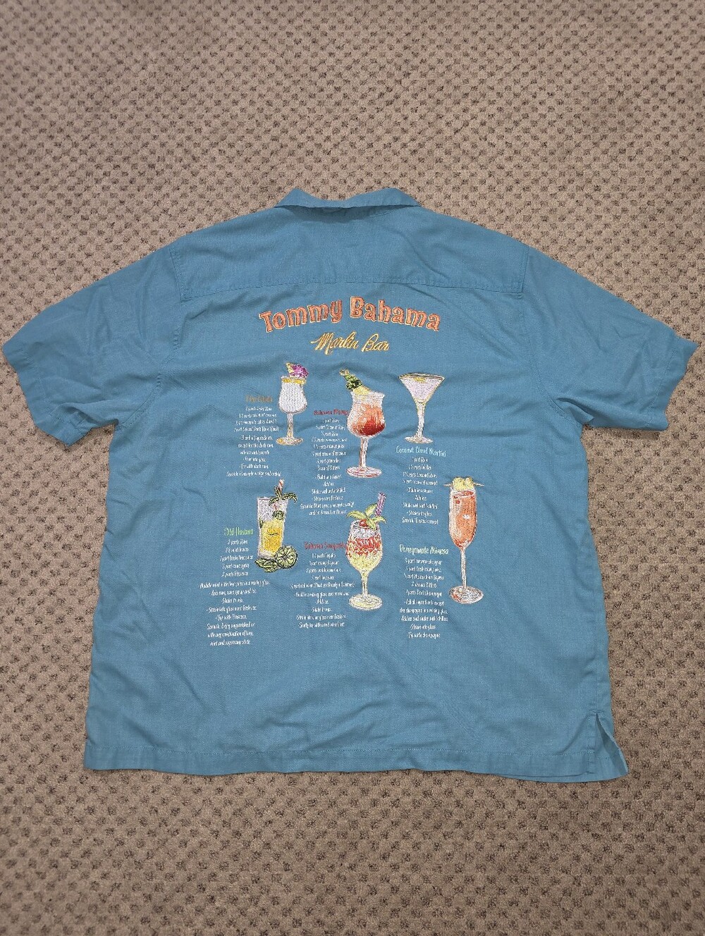 Tommy Bahama Marlin Bar Silk Camp Shirt
